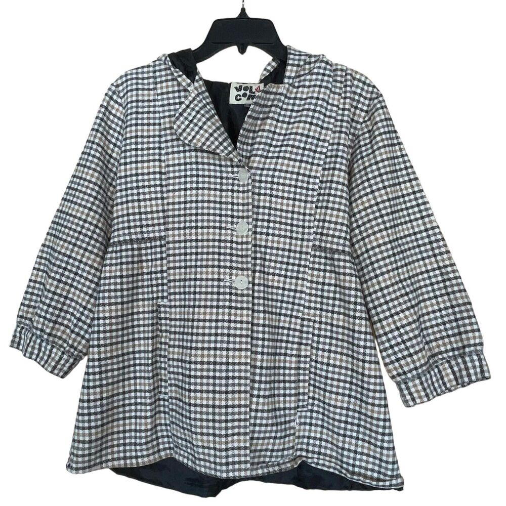 Volcom Kid's Jacket Plaid Hoodie